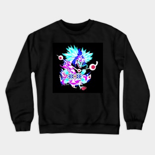 the mexican dragon quetzalcoatl kukulcan ecopop pattern art in dark realm Crewneck Sweatshirt